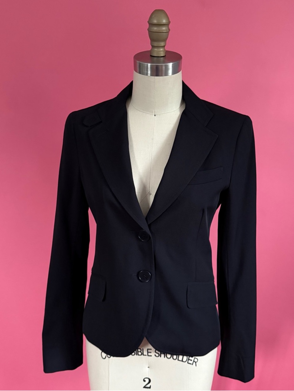 Vintage 90s/Y2K Theory Black Long Sleeve Blazer Size 2